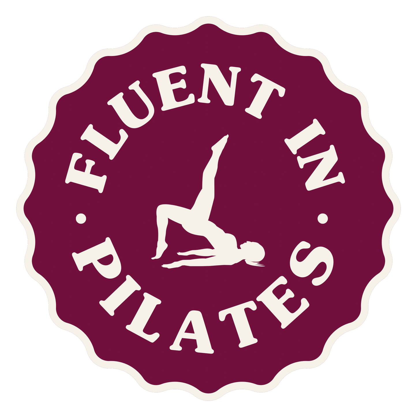 Fluent in Pilates Stamp | Pilates Sticker